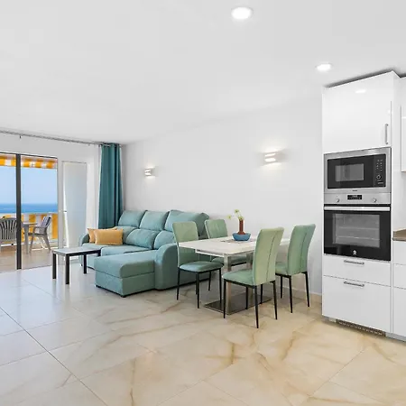 Daire Neptuno Ocean View, Line With Pool Puerto de Santiago (Tenerife)